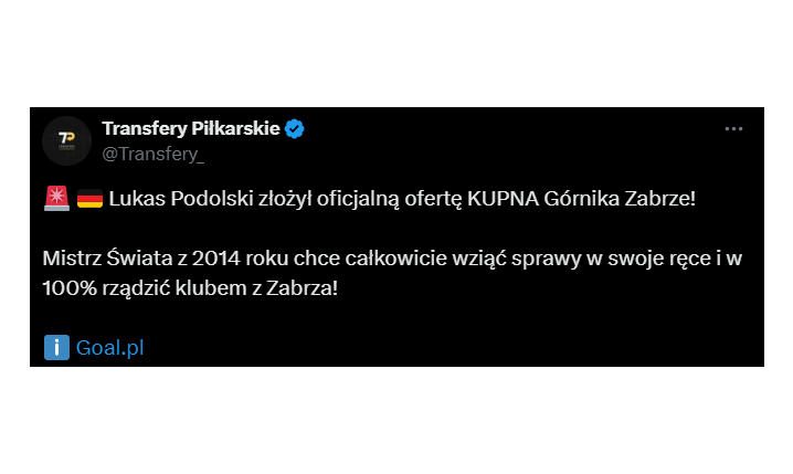 SENSACYJNY POMYSŁ Podolskiego w kwestii Górnika! Piłkarz chce... O.o